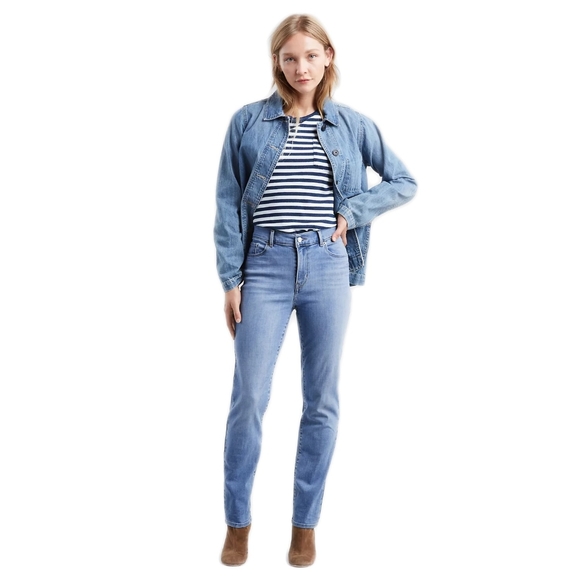 NWT Levis Womens 22W Classic Straight Leg Light Blue Jeans - Picture 1 of 8
